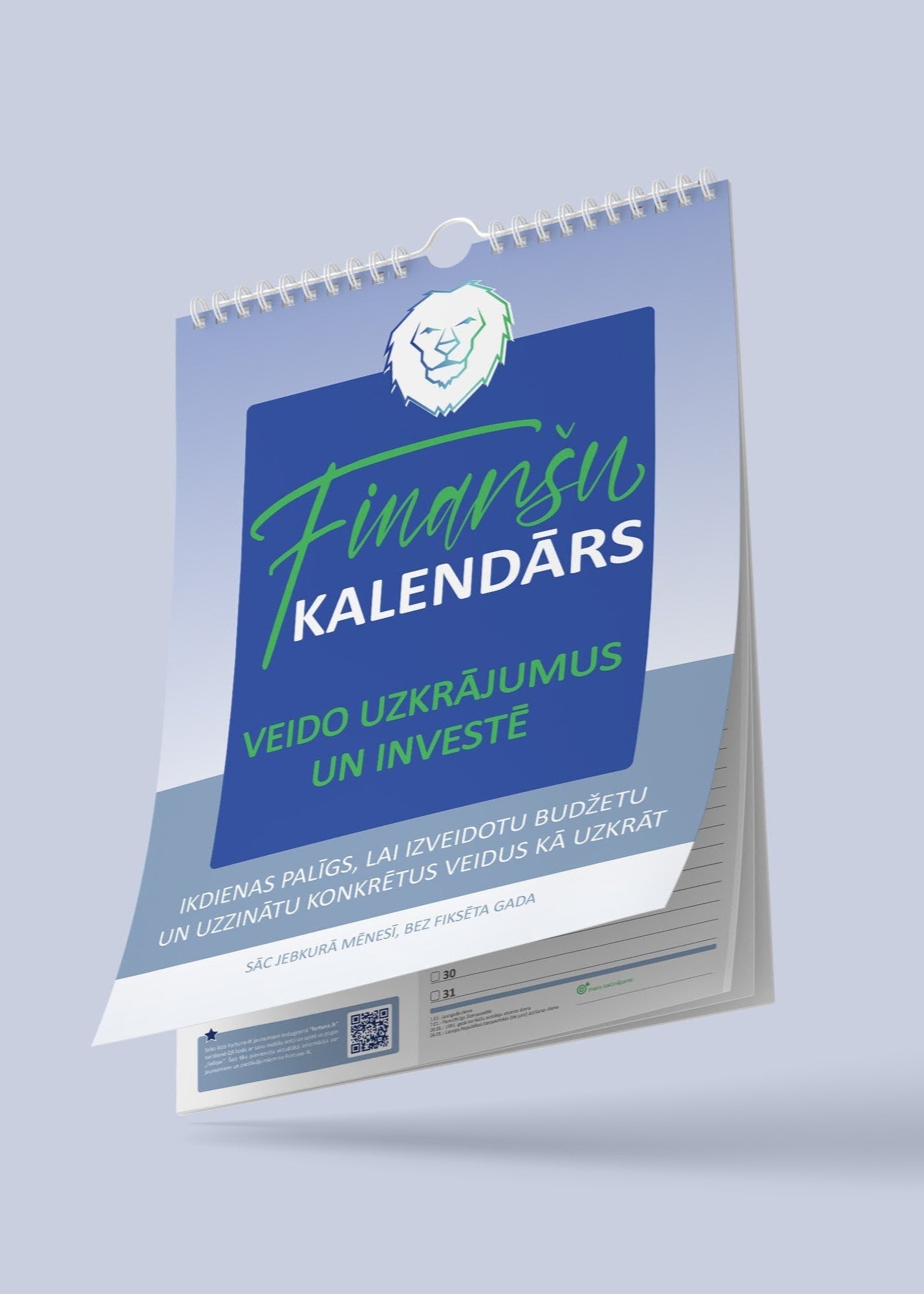 Interaktīvs finanšu kalendārs (bez fiksēta gada) Rezervē jau tagad