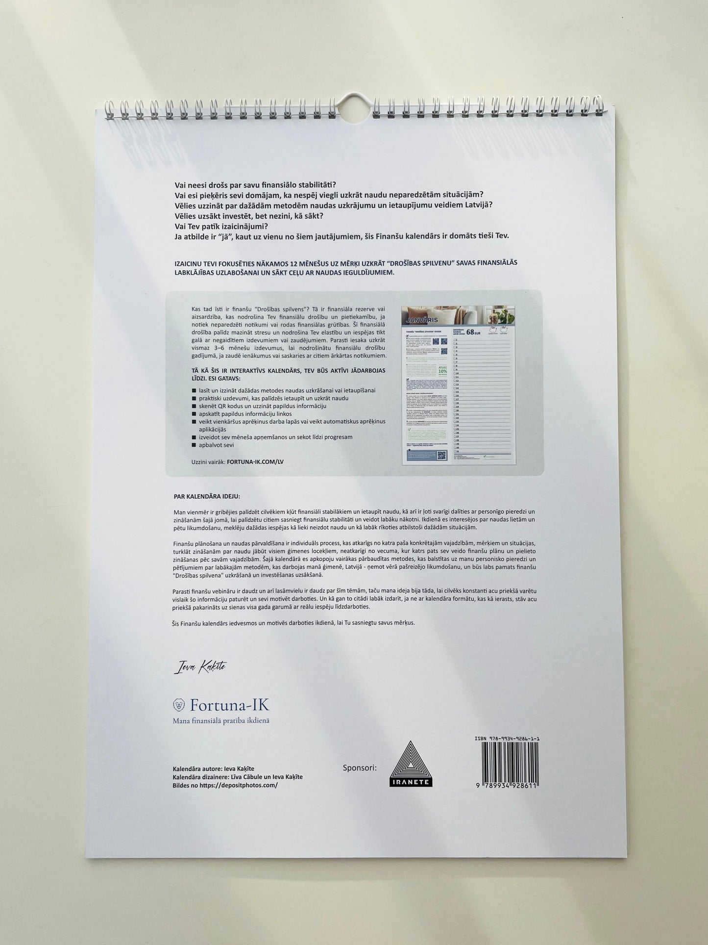 Interactive Financial Calendar (undated) Pre-order now!