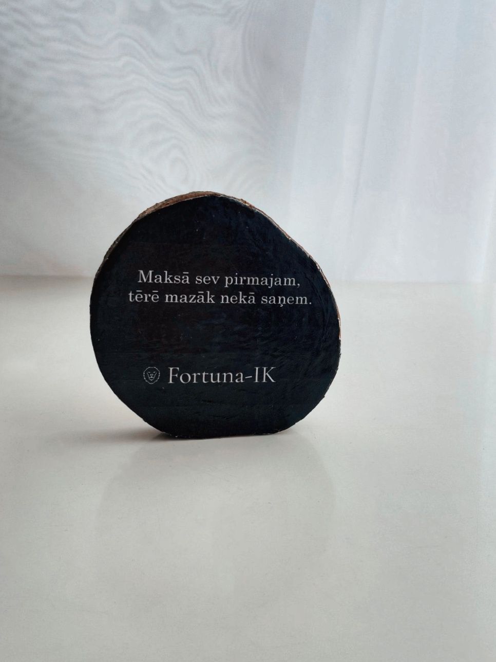 Krūžu koka paliktnis “Maksā sev pirmajam, tērē mazāk nekā saņem”