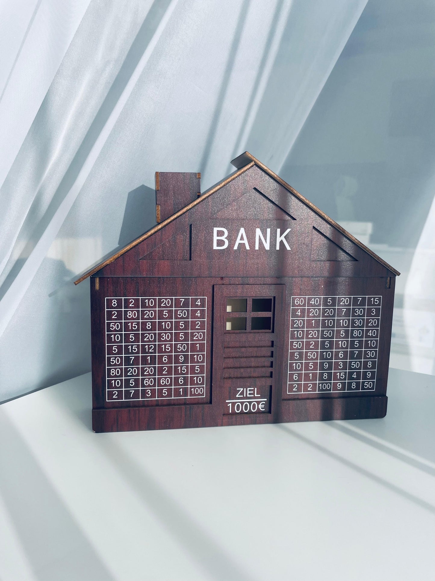 Complete Set: Weekly Planner + House-Shaped Wooden Savings Bank